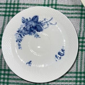 Royal Copenhagen blue flower plate.  1960s. Model number 11/1070.